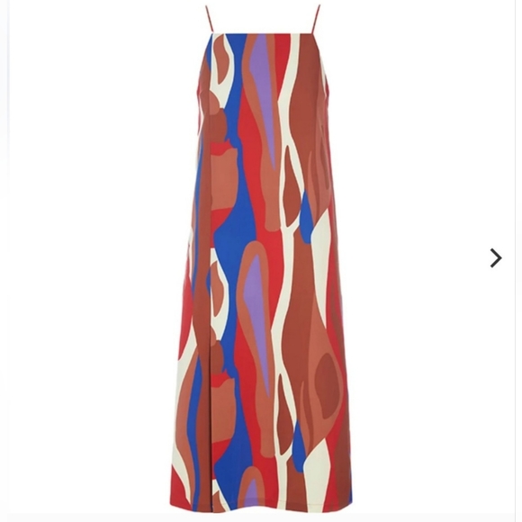 Hosjberg Greta Adele Slip Dress New Anthropologie Retro Mod 70's Pucci S… - Picture 7 of 15